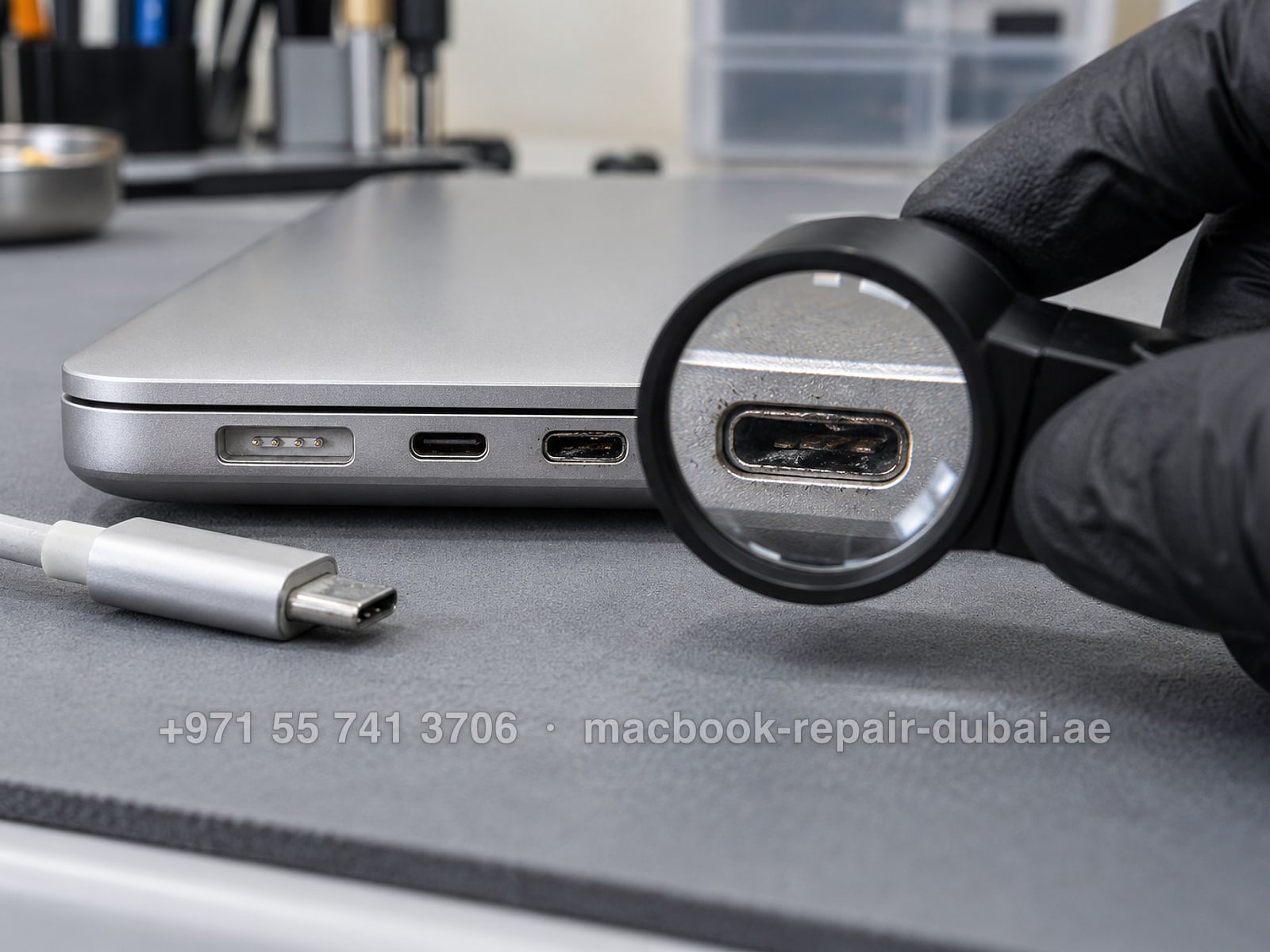Charging Port Repair at MacBook Repair Dubai