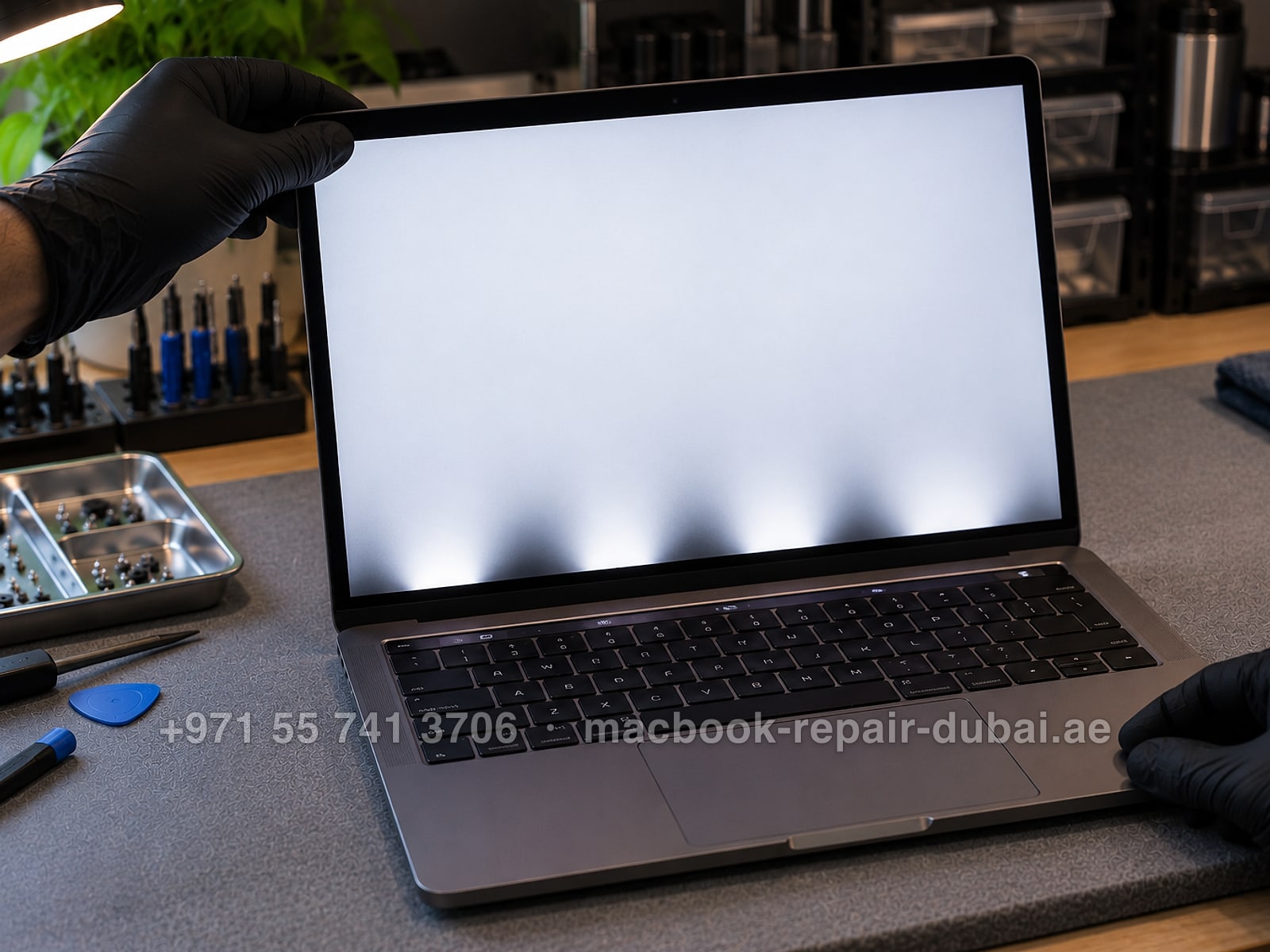 Flexgate / Backlight Issues on a MacBook at MacBook Repair Dubai