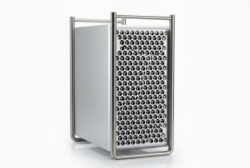 Mac Pro repair in Dubai - Apple Mac Pro tower workstation with lattice front