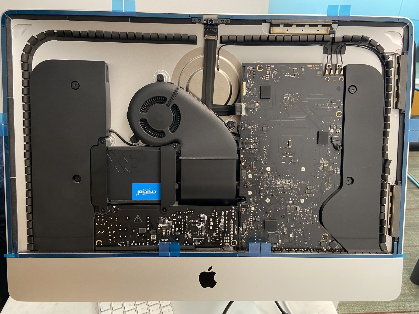 iMac opened up for screen and logic board repair in Dubai