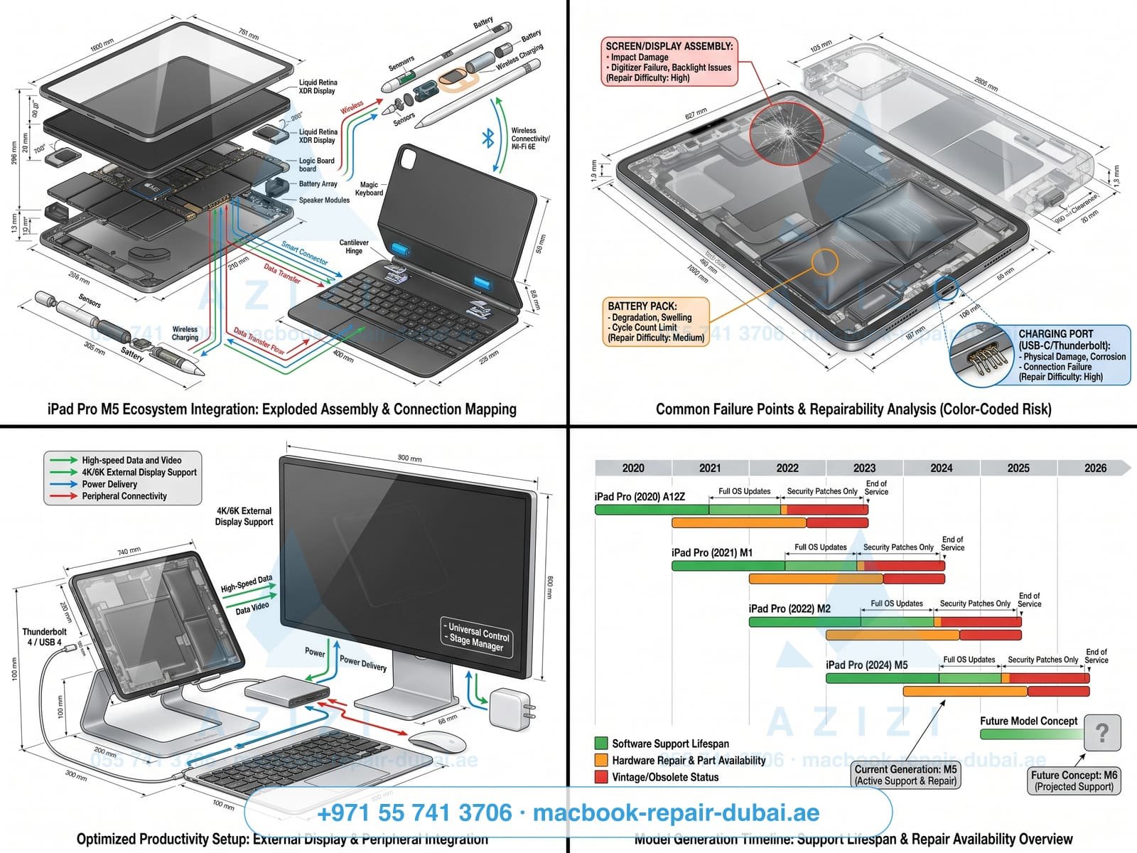 iPad screen repair Dubai - technician replacing Liquid Retina display on workbench iPad screen repair Dubai - technician replacing Liquid Retina display on workbench