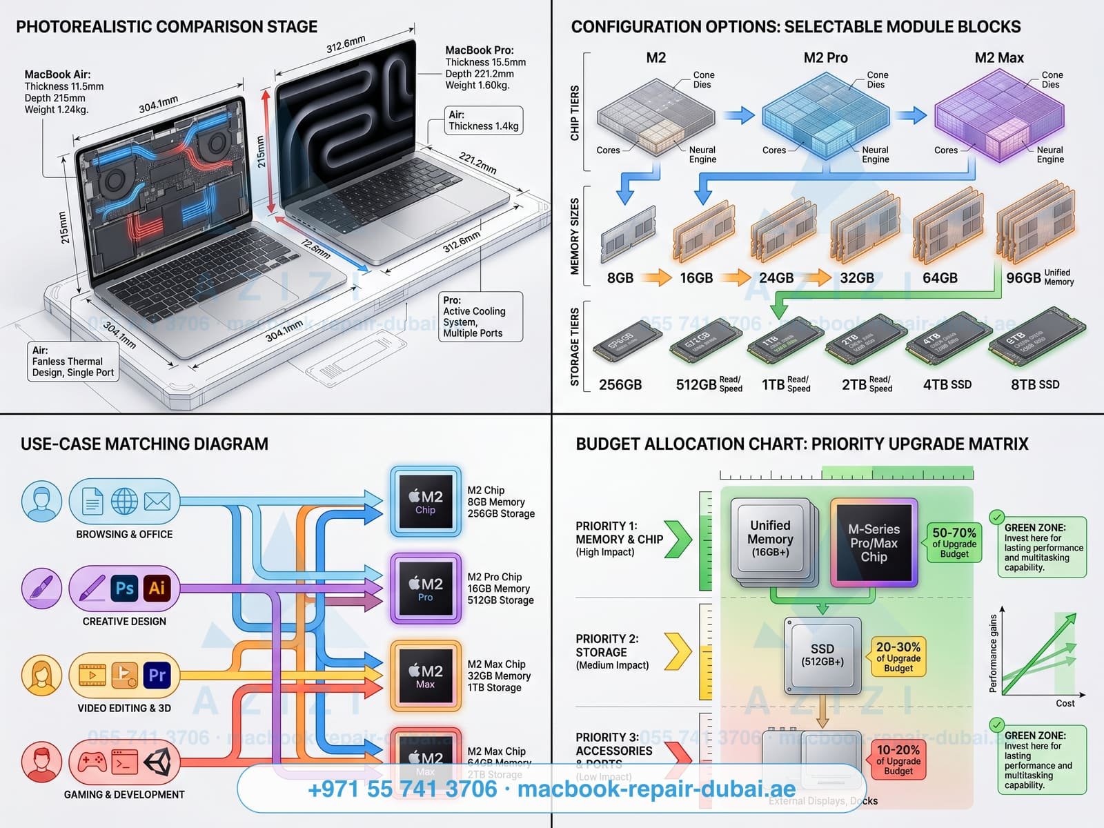 Choosing the right MacBook configuration in Dubai - RAM, SSD and chip options compared on the bench Choosing the right MacBook configuration in Dubai - RAM, SSD and chip options compared on the bench