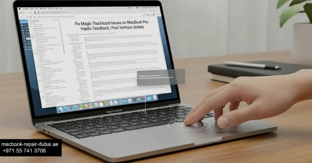Fix Magic Trackpad Issues on MacBook Pro Haptic Feedback | Post Ventura Update Fix Magic Trackpad Issues on MacBook Pro Haptic Feedback | Post Ventura Update