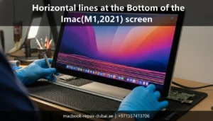 Horizontal lines at the Bottom of the iMac(M1,2021) screen