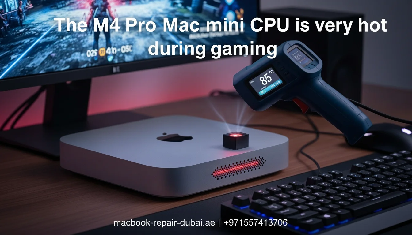 The M4 Pro Mac mini CPU is very hot during gaming