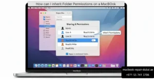 How can I inherit Folder Permissions on a MacBook?