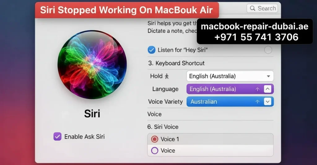 Siri Stopped Working On MacBook Air Siri Stopped Working On MacBook Air