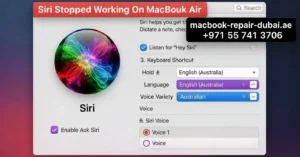Siri Stopped Working On MacBook Air