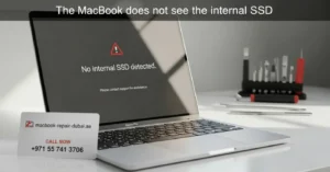 The Macbook does not see the internal SSD