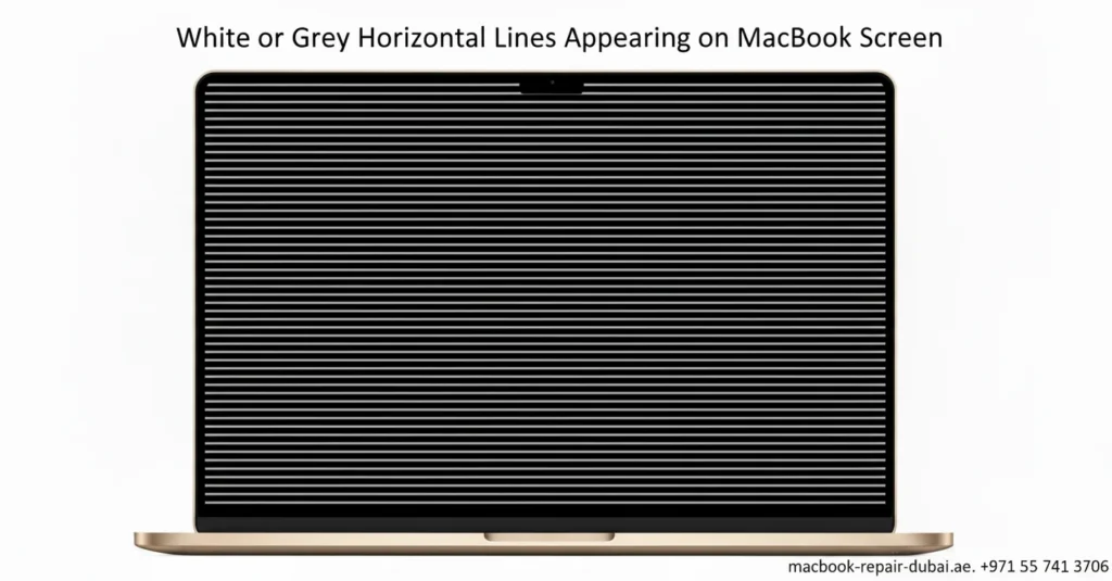 White or Grey Horizontal Lines Appearing on MacBook Screen? White or Grey Horizontal Lines Appearing on MacBook Screen?