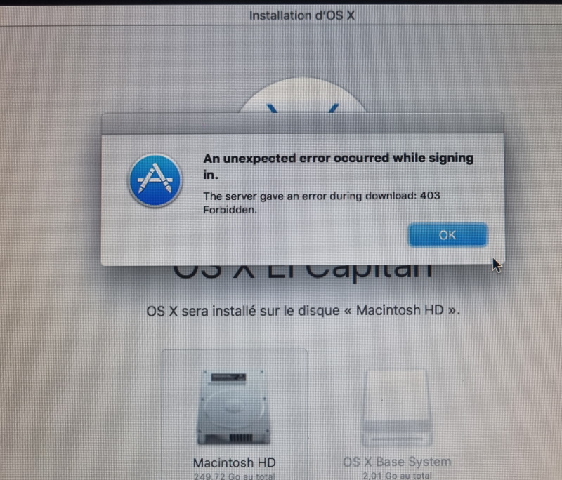 Error 403 Forbidden on MacBook and says can’t connect to Apple servers. Error 403 Forbidden on MacBook and says can’t connect to Apple servers.